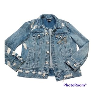 Art Class Guitar jean jacket